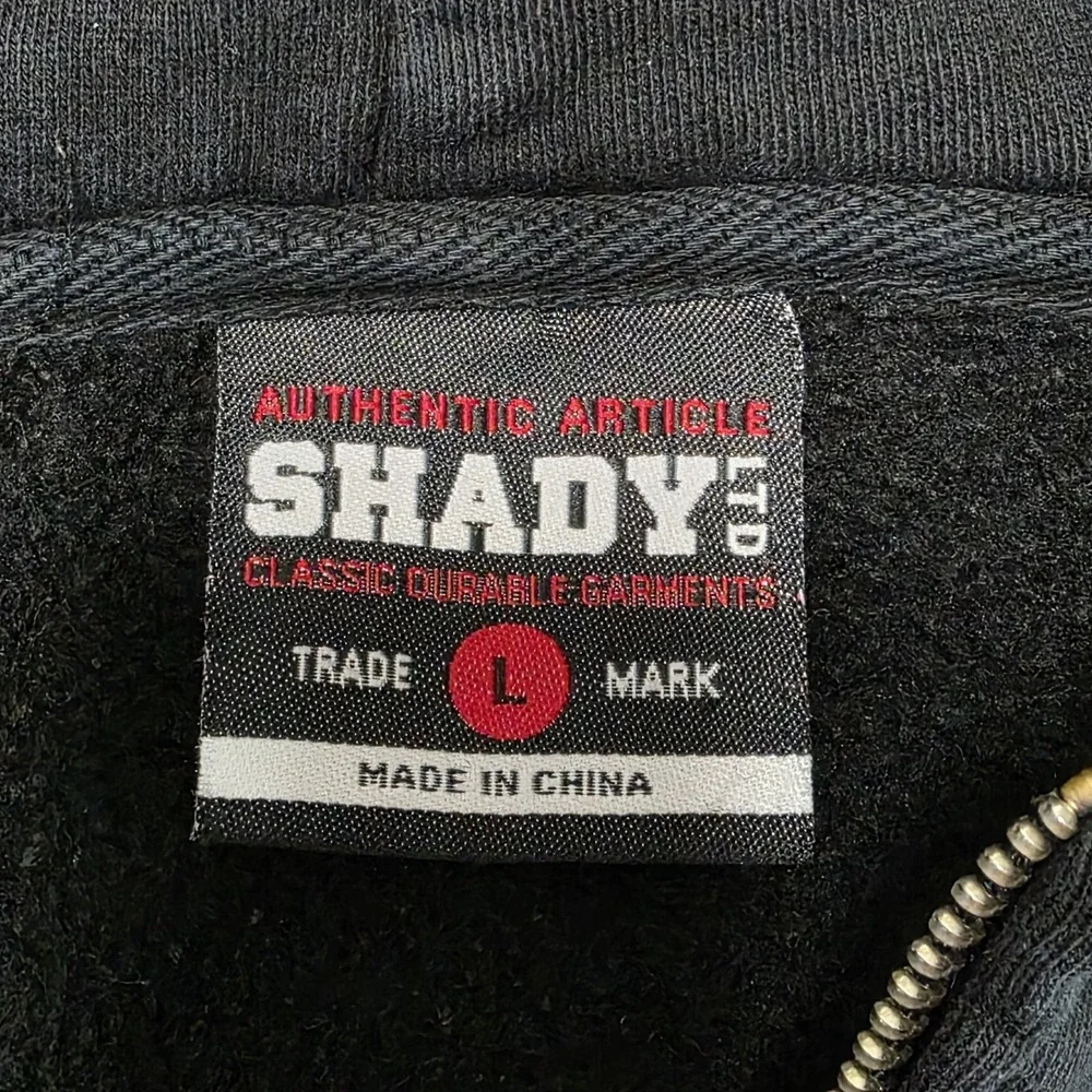 Vtg Shady LTD  Full‎ Zip Hoodie Men L Brick Puff Eminem Rap Hip Hop Jacket READ - Picture 7 of 13